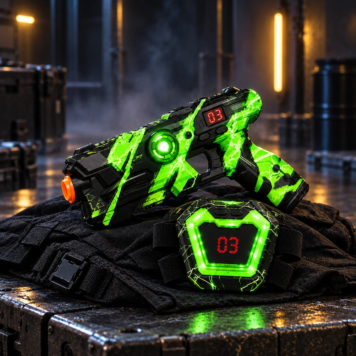 TagRush Neon™ Laser Tag Battle Set